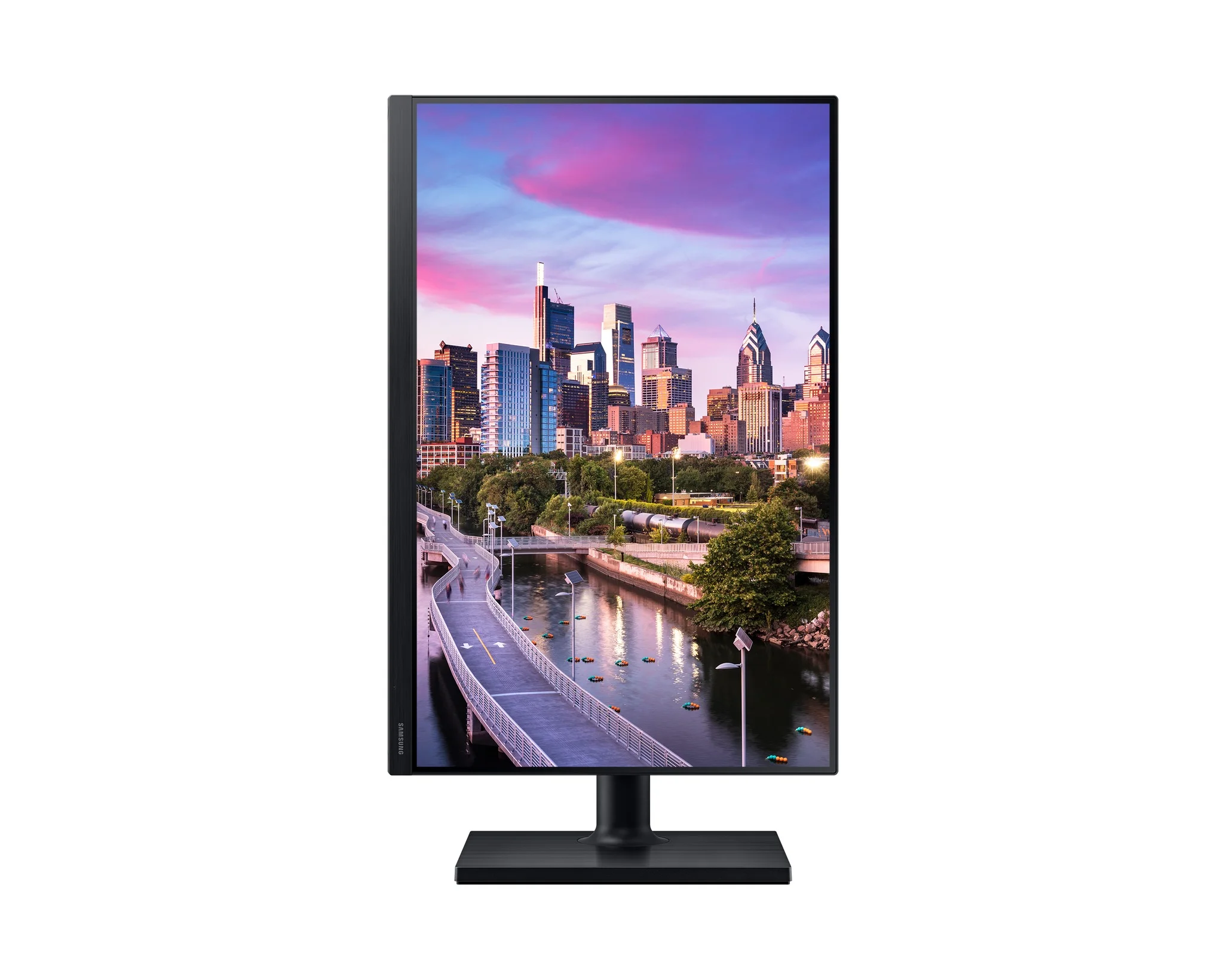 Монитор Samsung 24" F24T450GY черный IPS LED 16:10 DVI HDMI M/M матовая HAS Piv 250cd 178гр/178гр 1920x1200 75Hz DP FHD USB 5.5кг