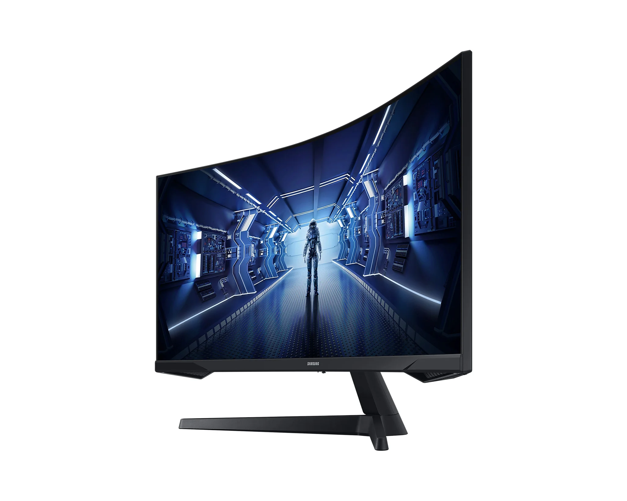Монитор Samsung 34" Odyssey G5 C34G55TWWI черный VA LED 1ms 21:9 HDMI матовая 250cd 178гр/178гр 3440x1440 165Hz DP UW 5.6кг