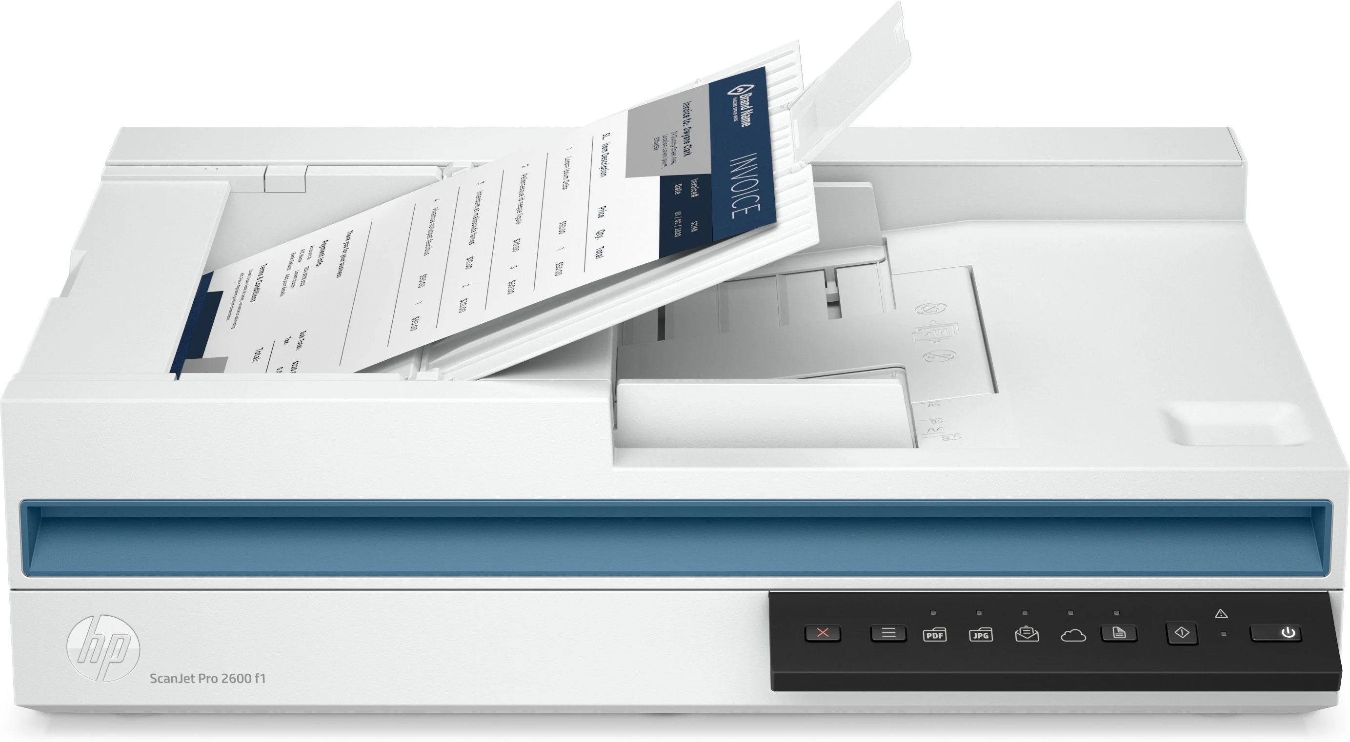 Сканер планшетный HP ScanJet Pro 2600 f1 (20G05A) A4 белый