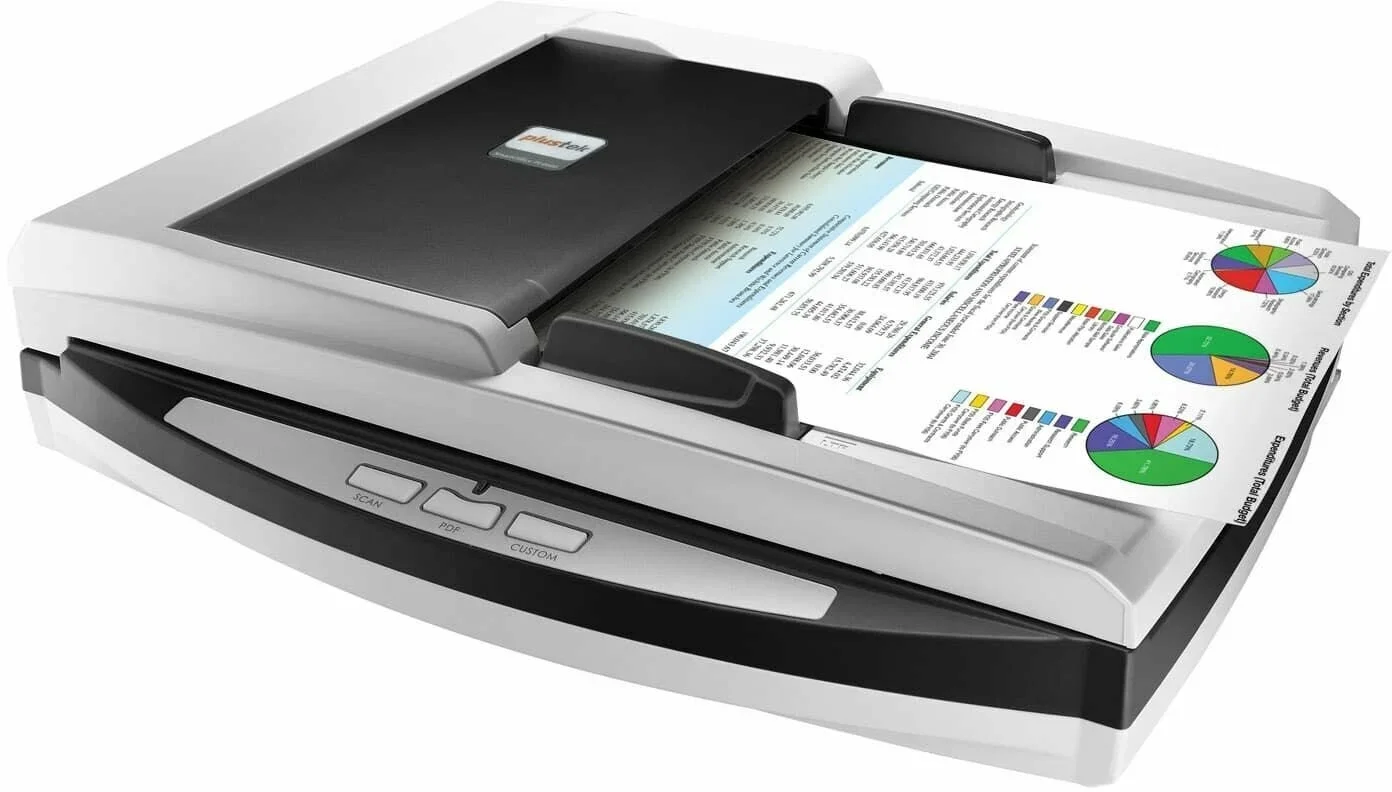 Сканер планшетный/протяжный Plustek SmartOffice PL4080 (0283TS) A4 белый