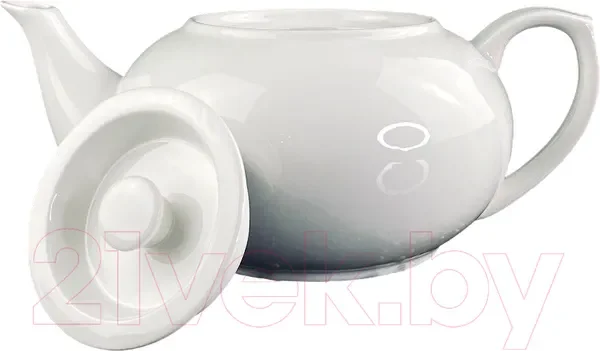 118-067 Чайник заварочный 1л BIANCO в под.уп.(х12)Фарфор