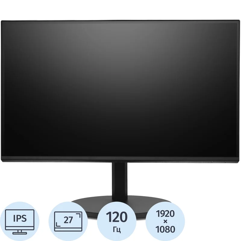 Монитор Acer 27'' CB272Gbiprv 16:9, IPS, FHD, 1ms, 250cd, 120Hz, VGA, HDMI, DP, HAS