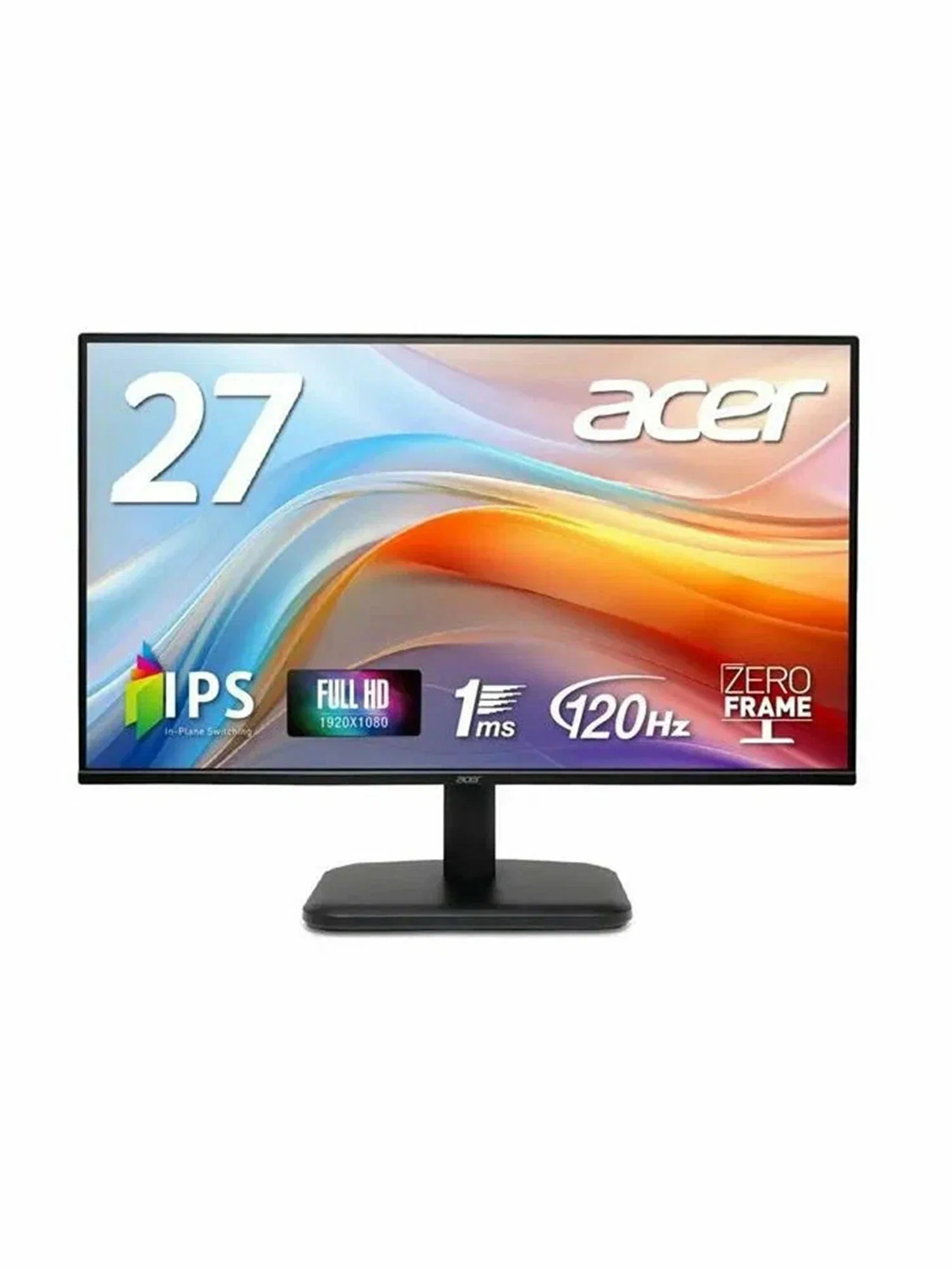 Монитор Acer 27'' EK271Gbmix 16:9, IPS, FHD, 1ms, 250cd, 120Hz, VGA, HDMI, SPK