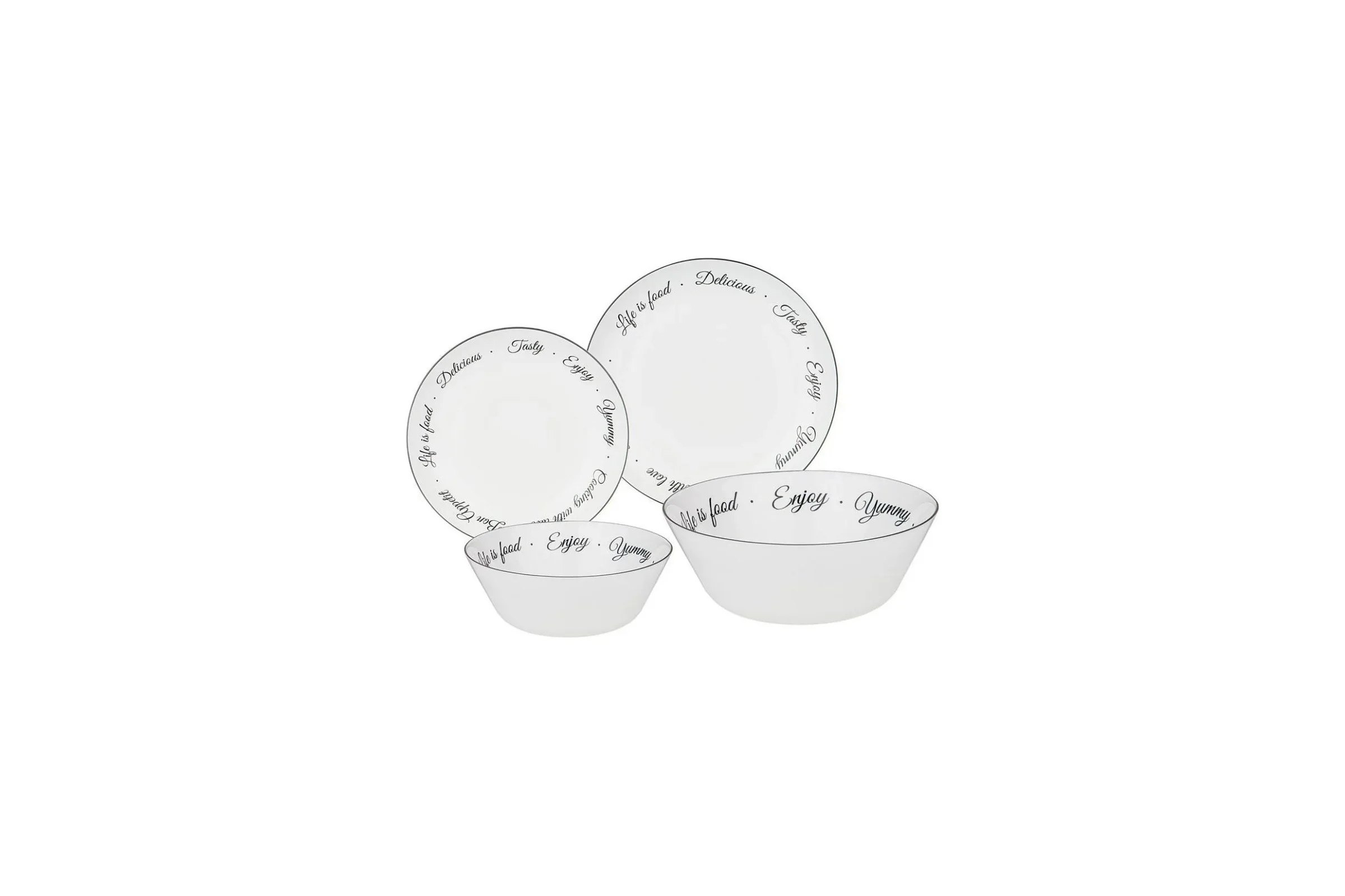 НАБОР СТОЛОВЫЙ AGNESS BON APPETIT 19ПР: 24СМ/21,5СМ/15СМ/19СМ