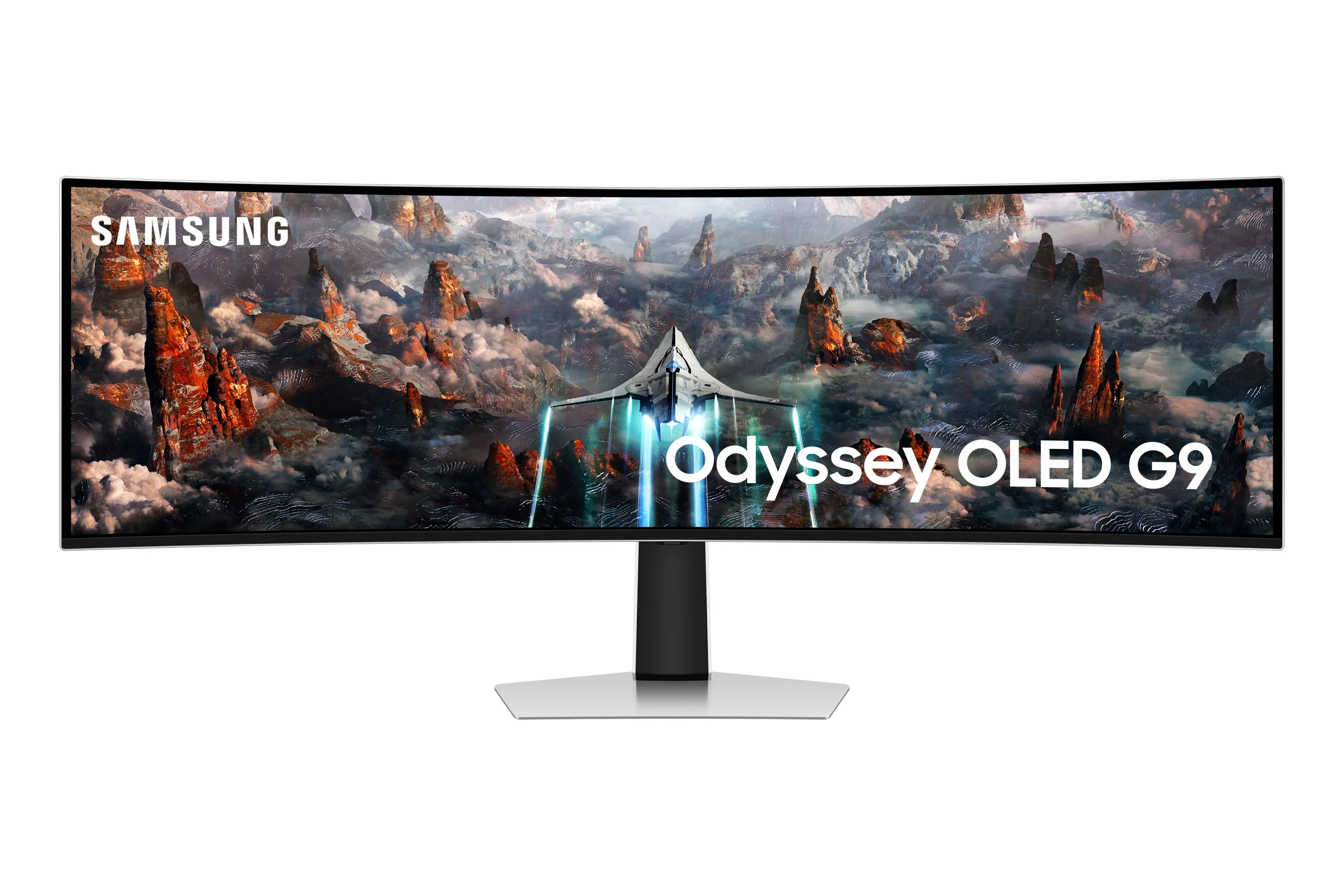 Монитор 49" Samsung Odyssey OLED G9 S49DG932SIXCI OLED 5120x1440, 240 Гц, 0.03 мс, 32:9, 250 кд/м², 1xHDMI, 1xDP, 2xUSB-C, 1x3.5 мм, изогнутый R1800,