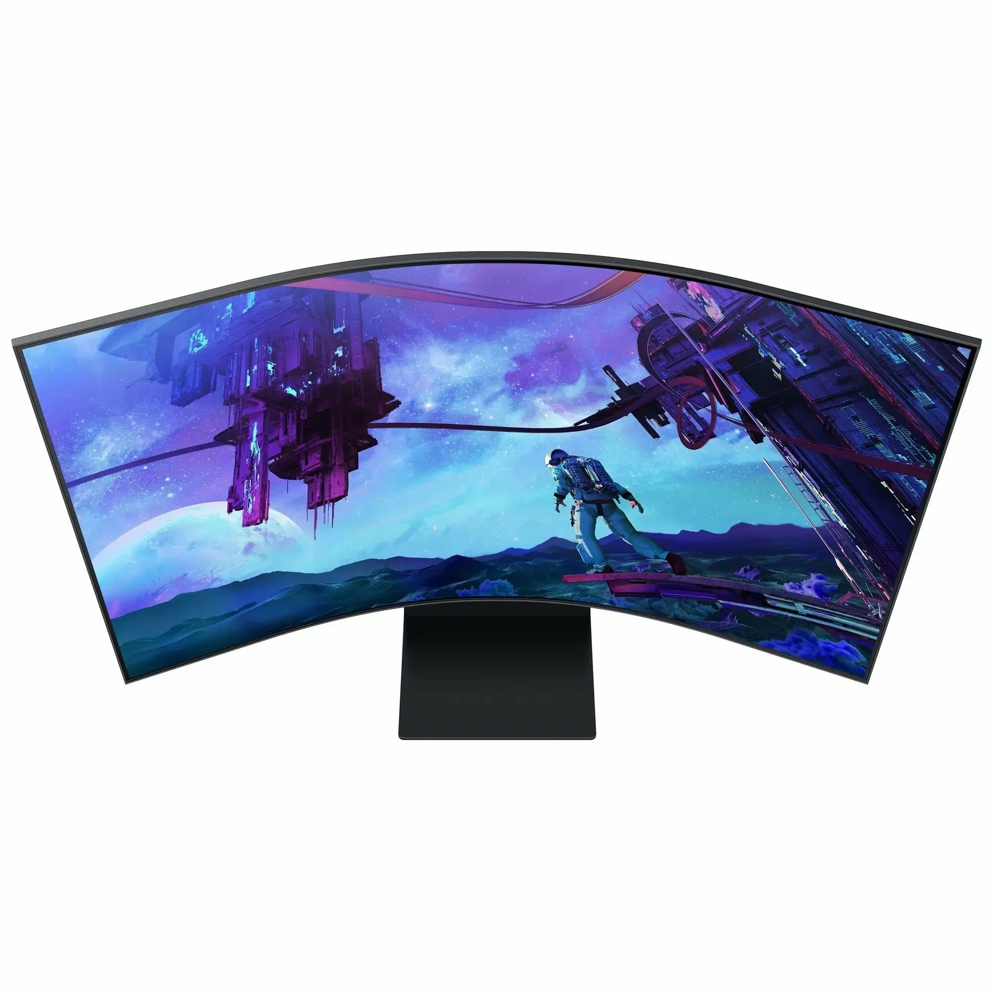 Монитор 55" Samsung Odyssey Ark S55CG97WNI VA 3840x2160, 165 Гц, 1 мс, 16:9, 600 кд/м2, 3xHDMI, 1хDP, 1хEthernet, 1x3.5 мм, 2хUSB, изогнутый, черный