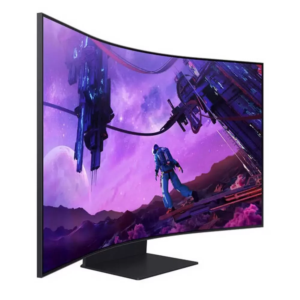 Монитор 55" Samsung Odyssey Ark S55CG97WNI VA 3840x2160, 165 Гц, 1 мс, 16:9, 600 кд/м2, 3xHDMI, 1хDP, 1хEthernet, 1x3.5 мм, 2хUSB, изогнутый, черный