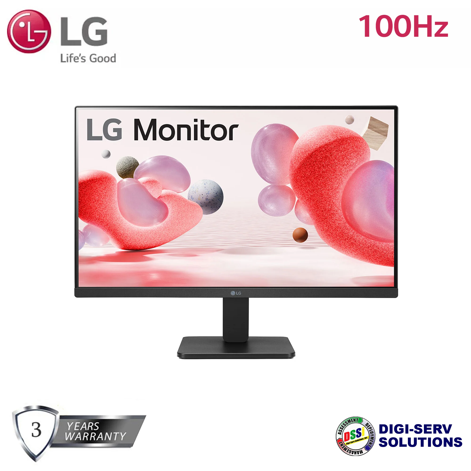 Монитор 23.8" LG 24MR400-B IPS 1920x1080, 100 Гц, 5 мс, 16:9, 250 кд/м2, 1xHDMI, 1xVGA, 1x3.5 мм, черный