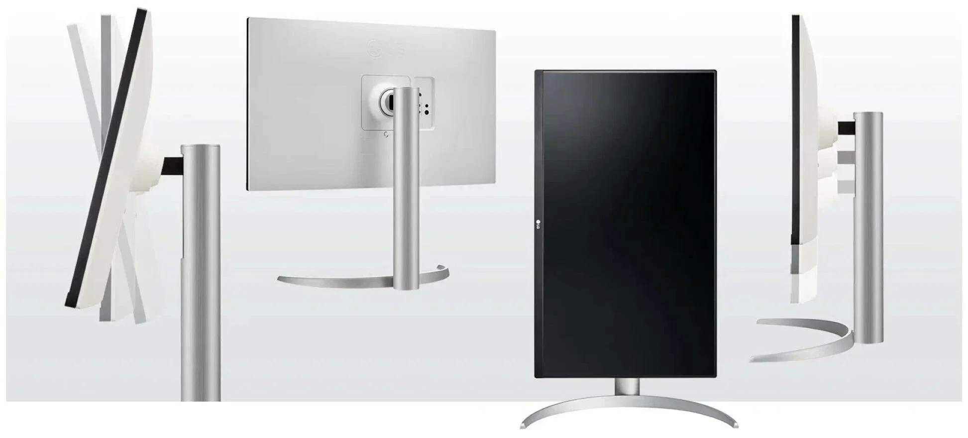 Монитор 27" LG UltraFine 27UP650-W IPS 3840x2160, 60 Гц, 5 мс, 16:9, 400 кд/м2, 2xHDMI, 1xDP, серебристый