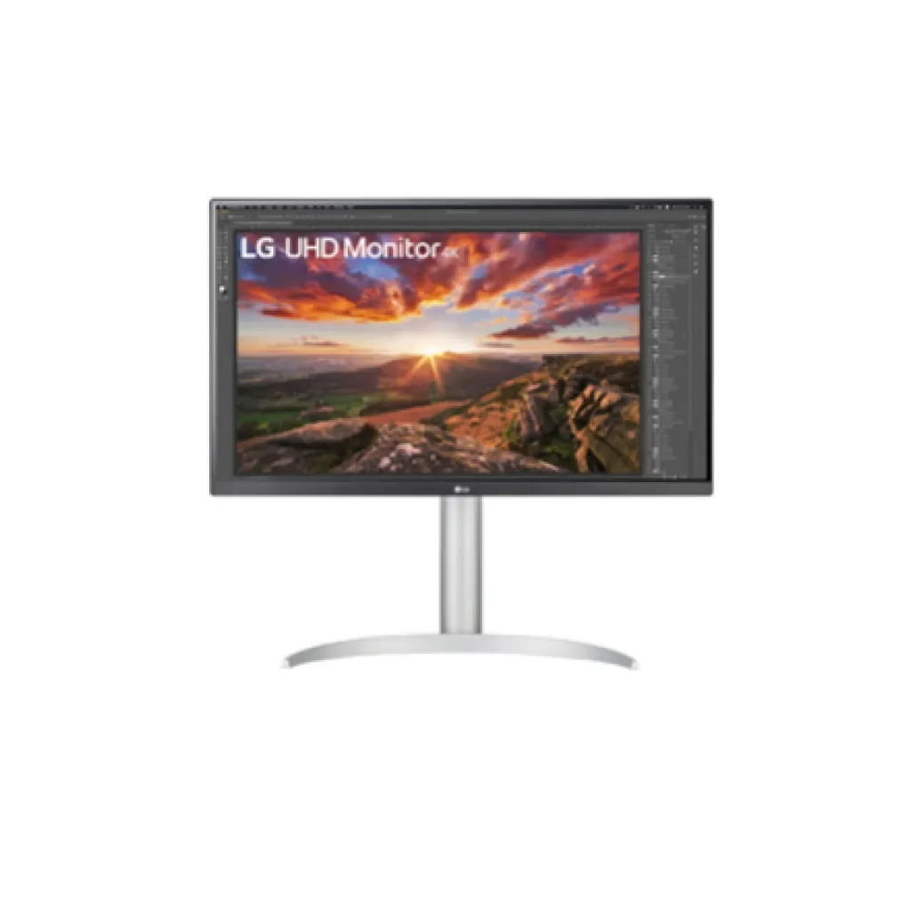 Монитор 27" LG UltraFine 27UP850K-W IPS 3840x2160, 60 Гц, 5 мс, 16:9, 400 кд/м², 2xHDMI 2.0, DP 1.4, USB-C, USB Hub (2x USB 3.0), 3.5 Jack, FreeSync,