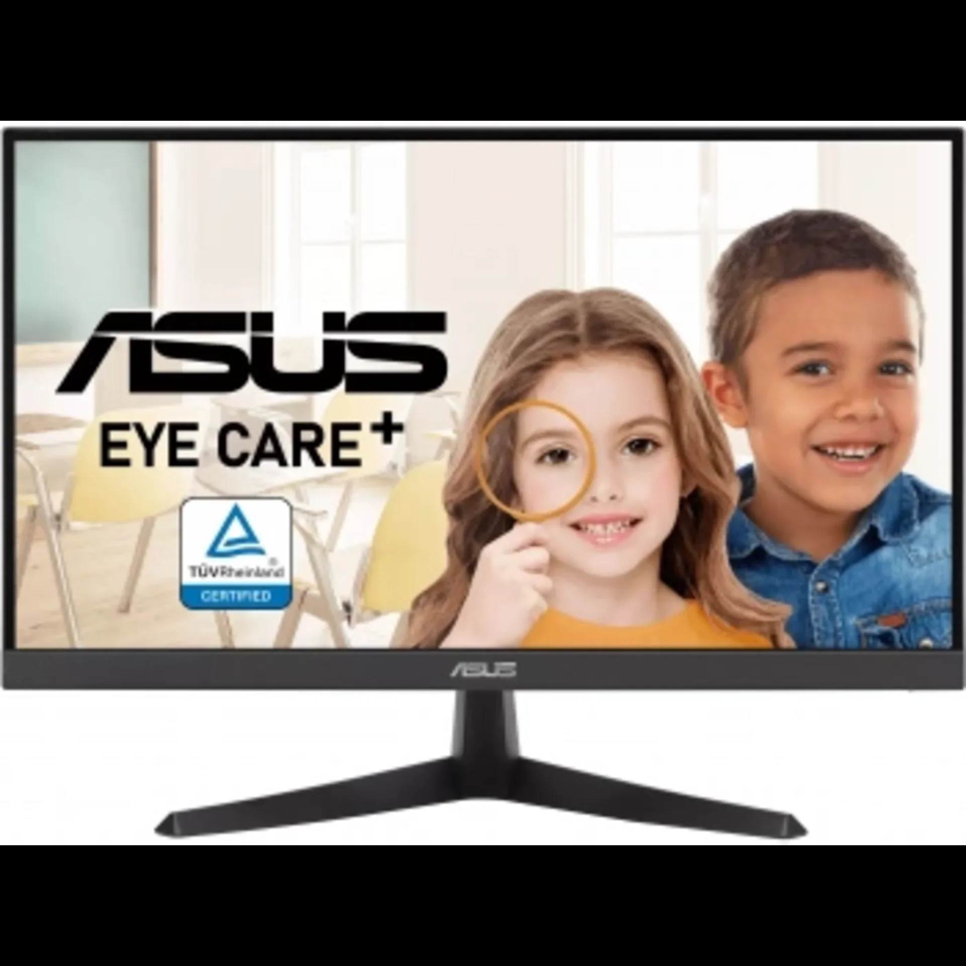 Монитор 21.45" ASUS VY229Q IPS 1920x1080, 75 Гц, 1 мс, 16:9, 250 кд/м², HDMI 1.4, DP 1.2, динамики, черный