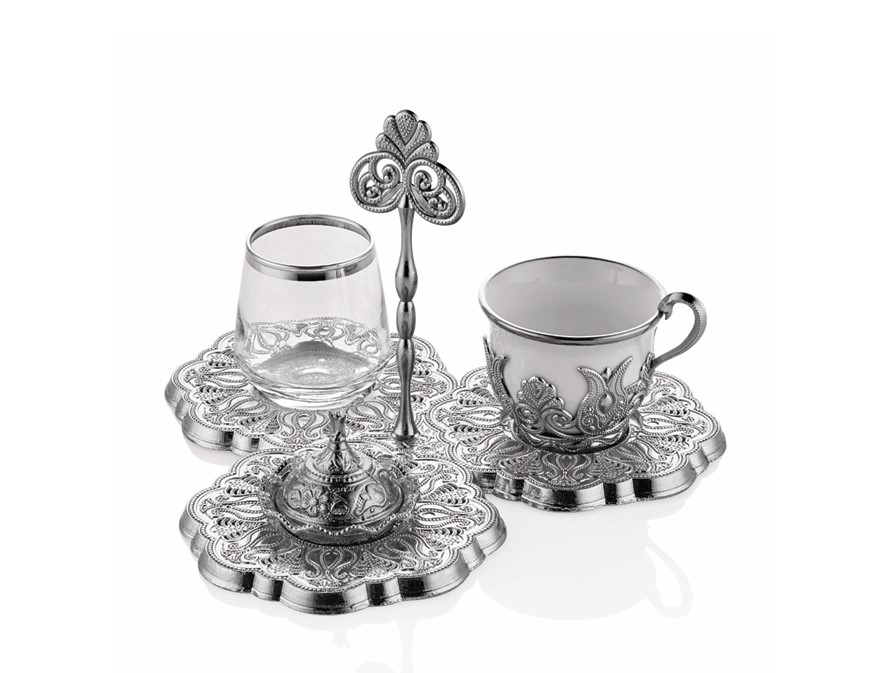 Кофейный набор 50 мл."Silver" (Турция)