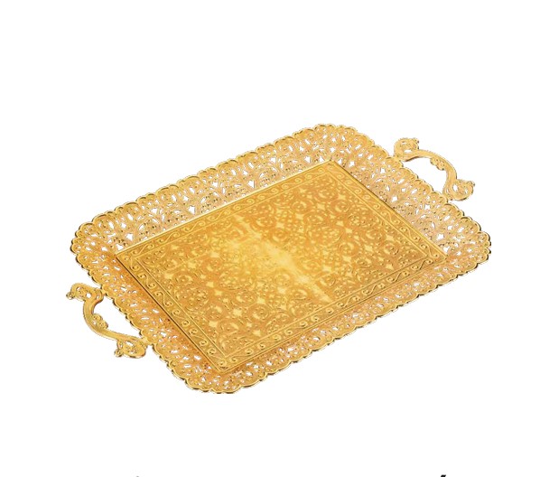 Поднос медный 39 см. "Gold" (Турция)