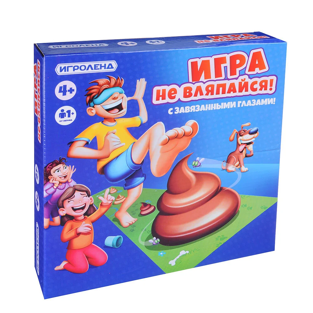 VETTA ИГРОЛЕНД Игра "Не Вляпайся", пластик, 26,5х26,5х5,5см