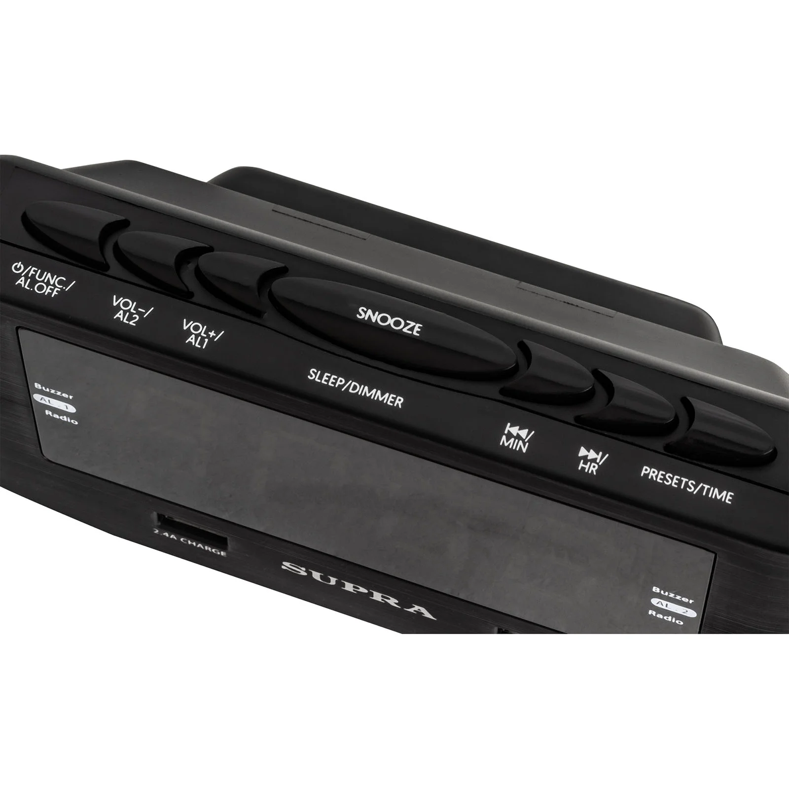 Радио часы SUPRA SRC-14U Черный (FM, интерфейс USB)