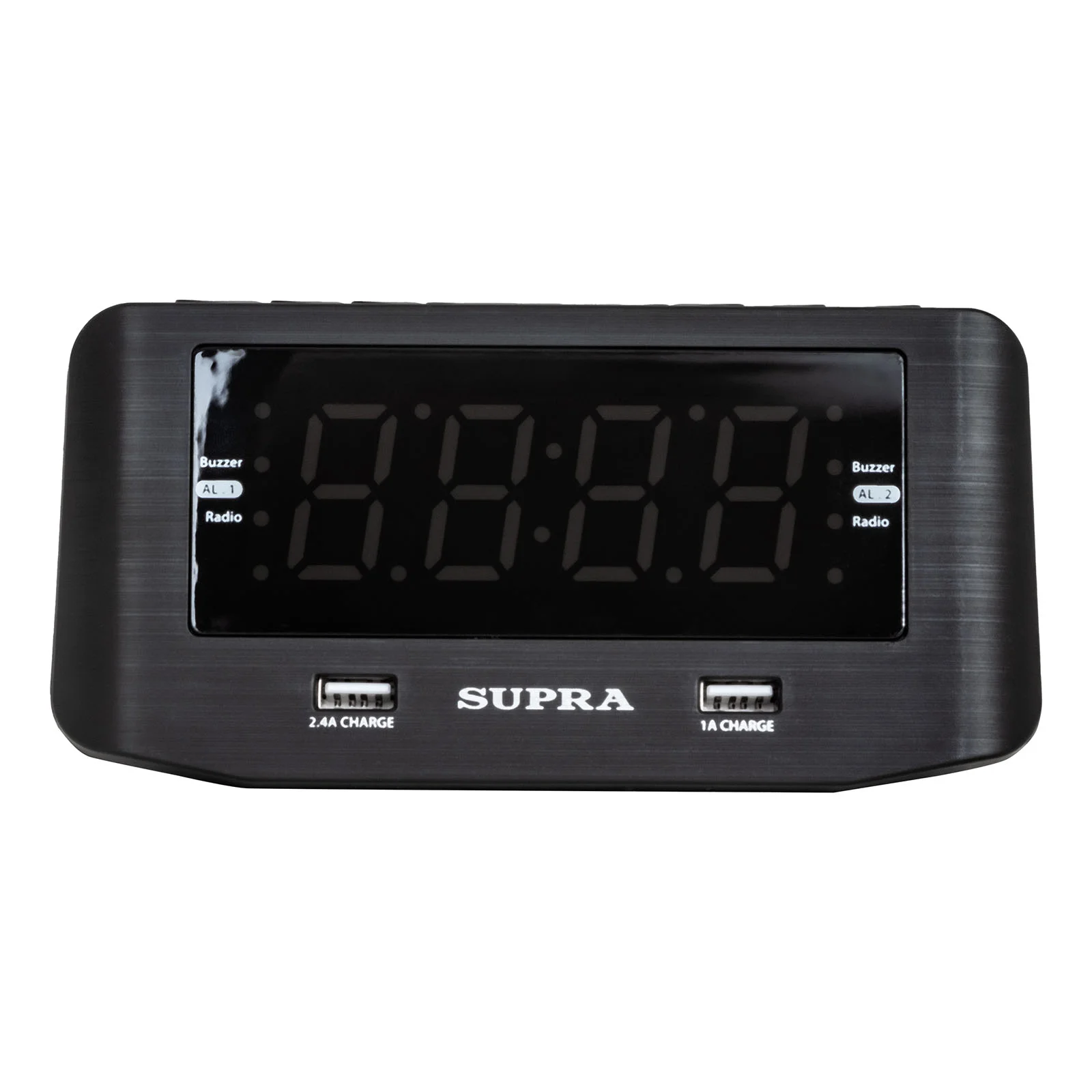 Радио часы SUPRA SRC-14U Черный (FM, интерфейс USB)