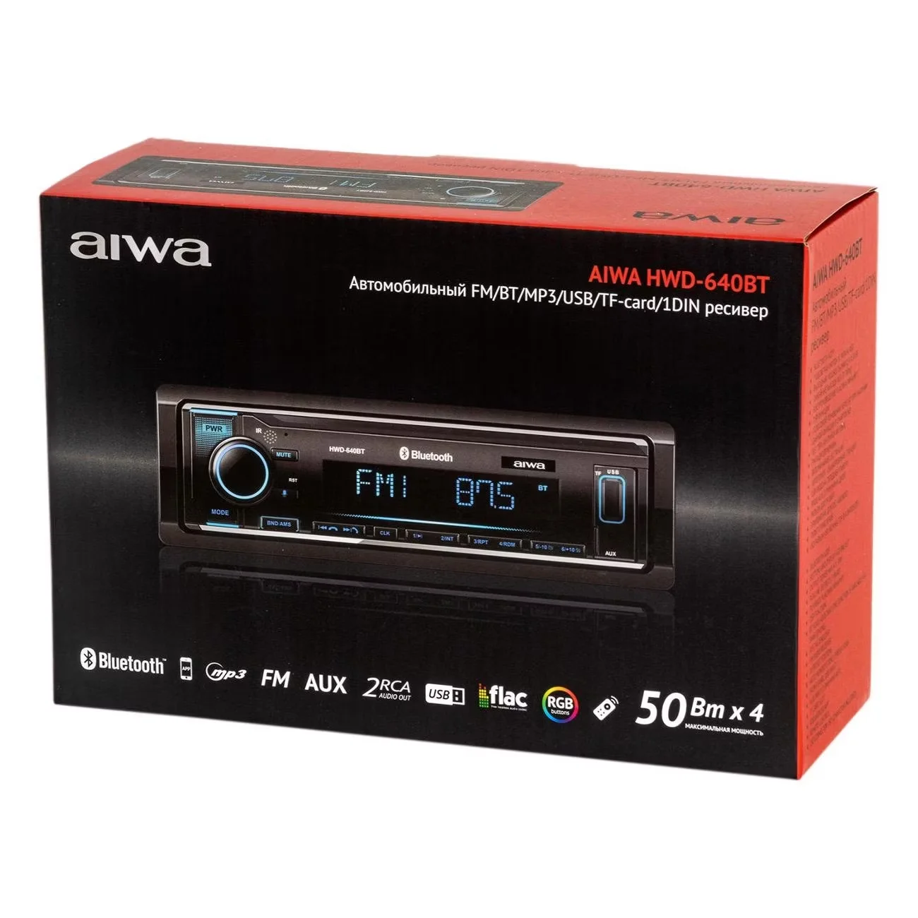 Автомагнитола MP3/WMA AIWA HWD-640BT 4 х 50 Вт