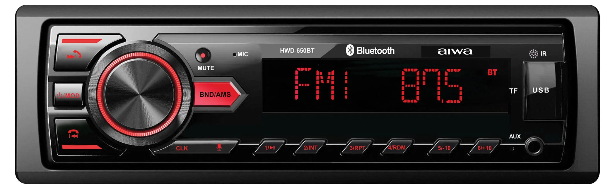 Автомагнитола MP3/WMA AIWA HWD-650BT 4 х 50 Вт