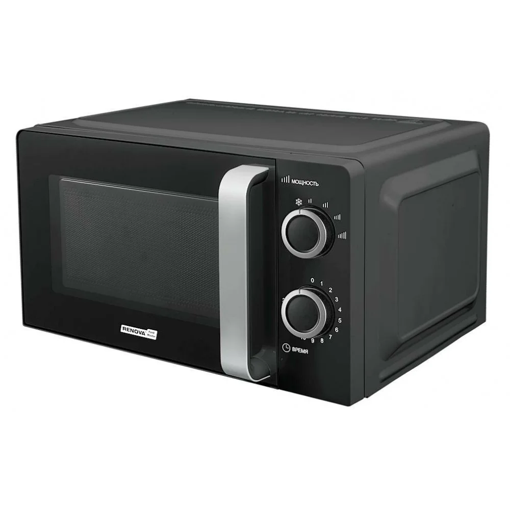 СВЧ печь-соло RENOVA MMS-20B1 черный 700 Вт 20 л механика