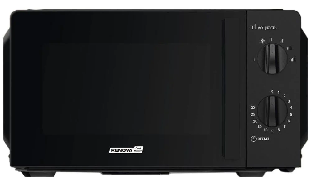 СВЧ печь-соло RENOVA MMS-20B1 черный 700 Вт 20 л механика