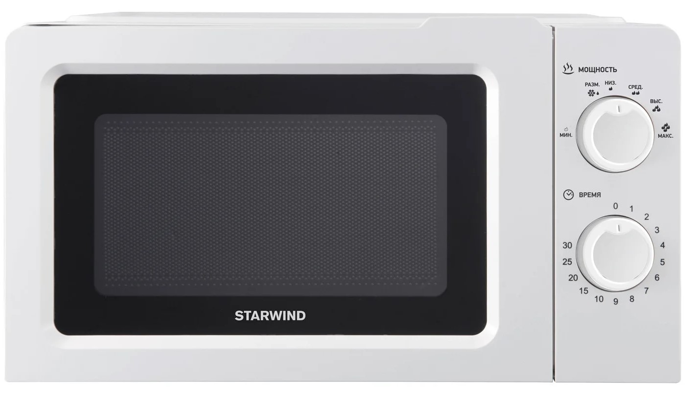СВЧ печь-соло Starwind SMW3020 20л. 700Вт белый