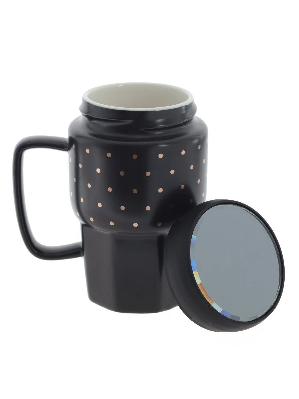 Кружка с крышкой, 450 мл, L11,5 W8 H13,5 см,