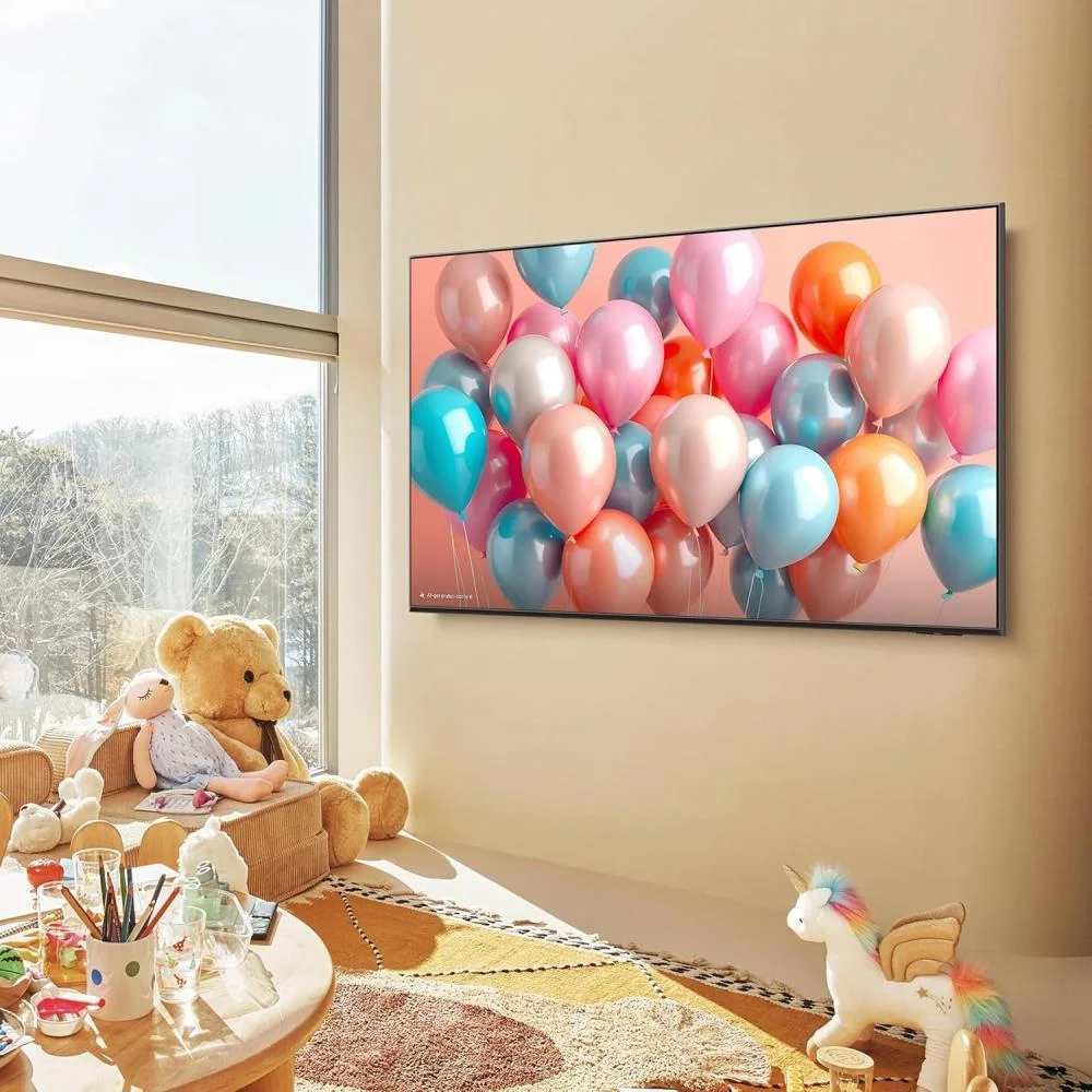 Телевизор Samsung 85" QE85Q7FAAUXRU Q темно-серый QLED 4K UHD 100Hz Smart TV