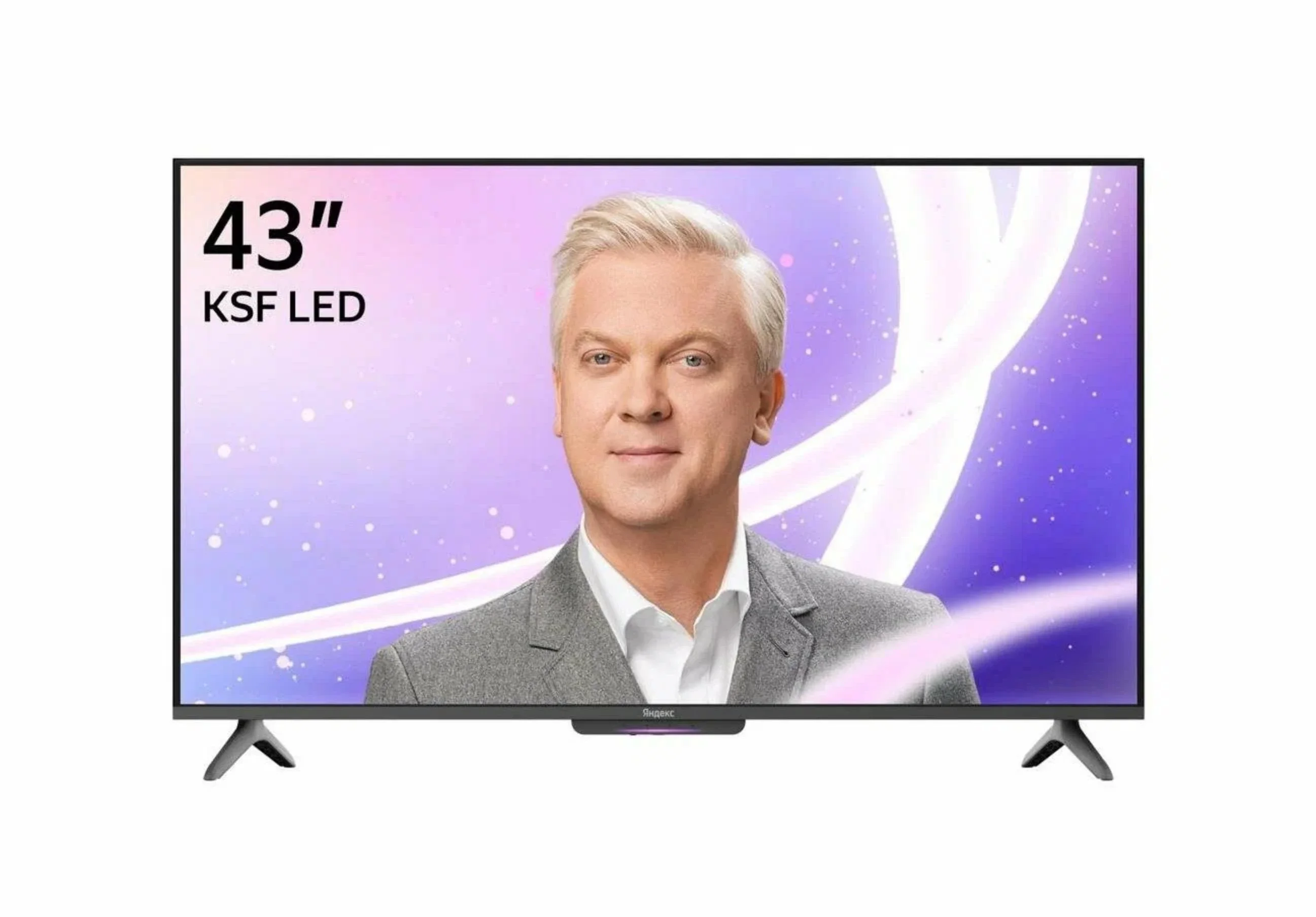 Телевизор Яндекс 50'' YNDX-00075 черный LED UHD 60Hz YandexGPT 3/32Gb