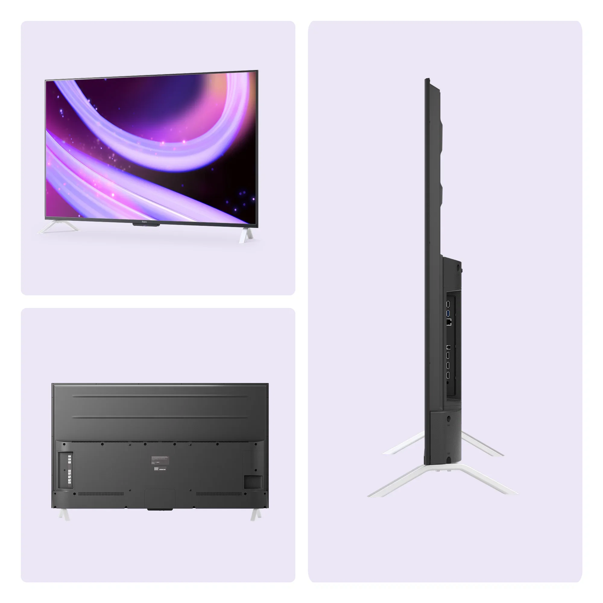Телевизор Яндекс 55" YNDX-00095 черный QLED UHD 60Hz Алиса