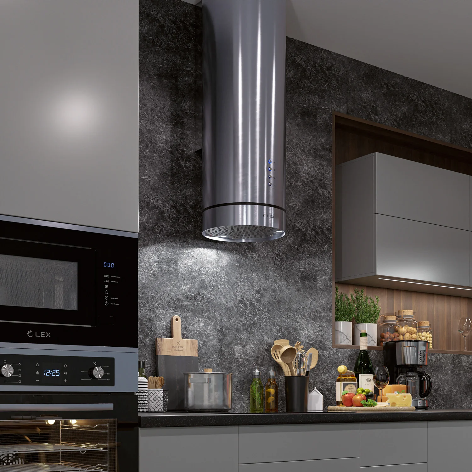 Вытяжка LEX TUBO ISOLA 350 INOX