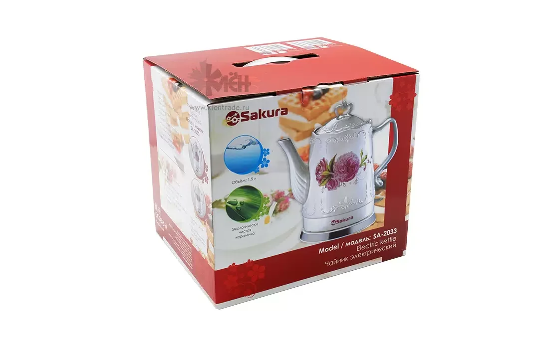 Чайник электрический SAKURA SA-2751DW 1,5л белый