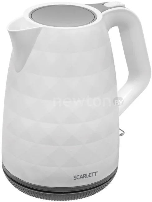 Чайник электрический Scarlett SC-EK18P49 1.7 л, 2200 Вт, белый/серый (корпус: пластик)