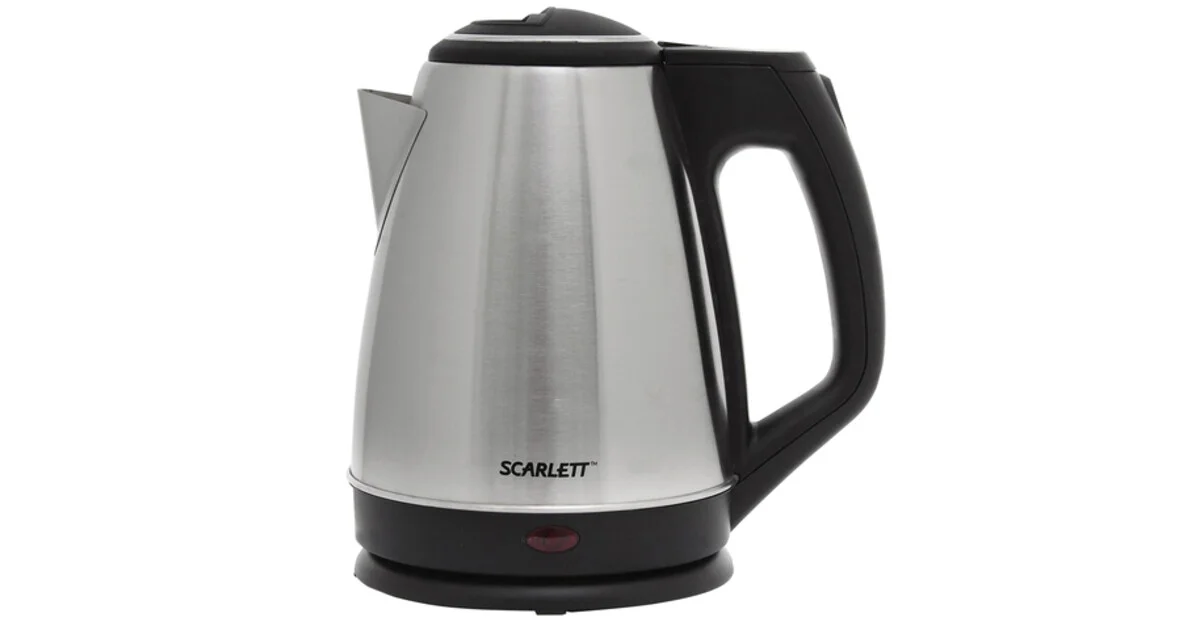 Чайник электрический Scarlett SC-EK21S25 1.5 л, 1350 Вт, серебристый (корпус: нержавеющая сталь)