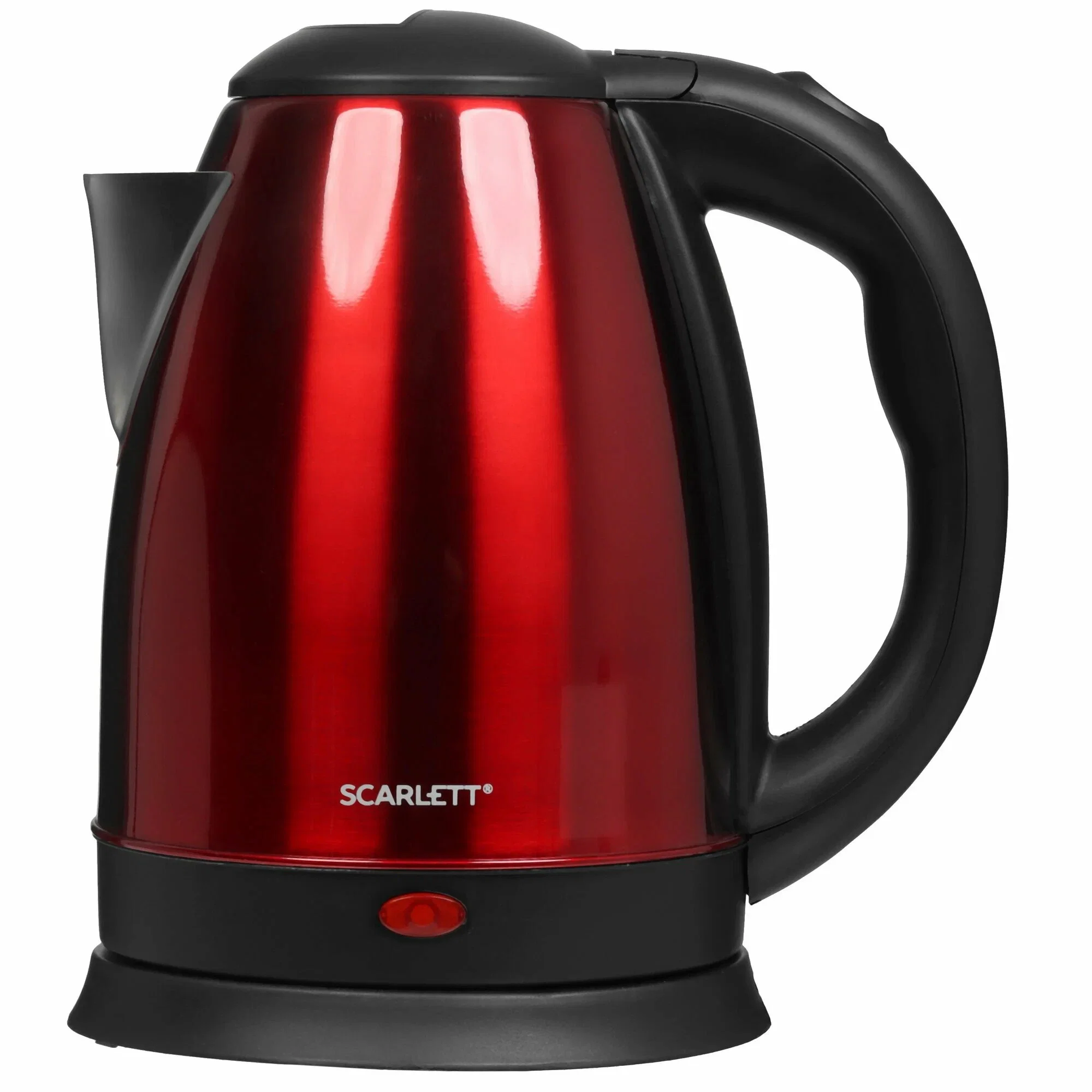 Чайник электрический Scarlett SC-EK21S76 2 л, 1800 Вт, красный (корпус: нержавеющая сталь)