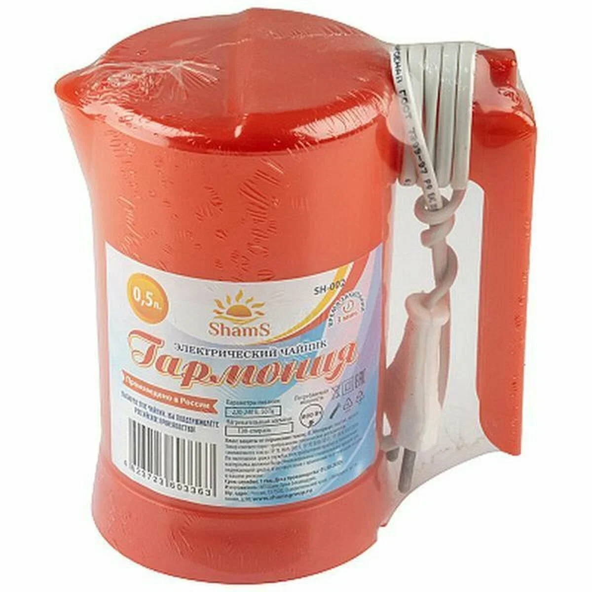 Чайник электрический SHAMS SH-002 красный (105478)