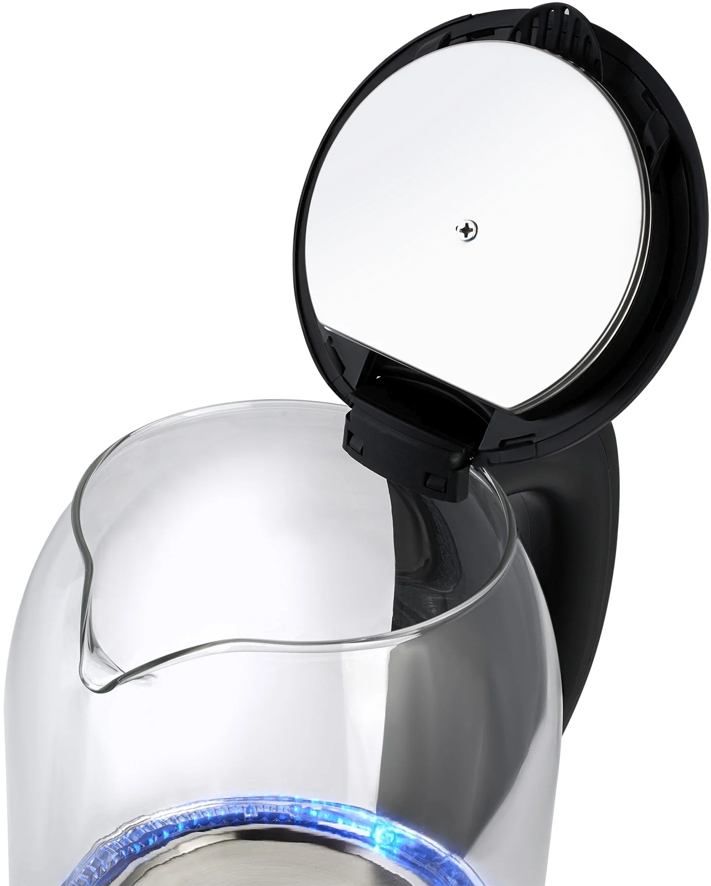 Чайник электрический Starwind SKG1779 1.8 л, 1700 Вт, прозрачный/черный корпус: стекло