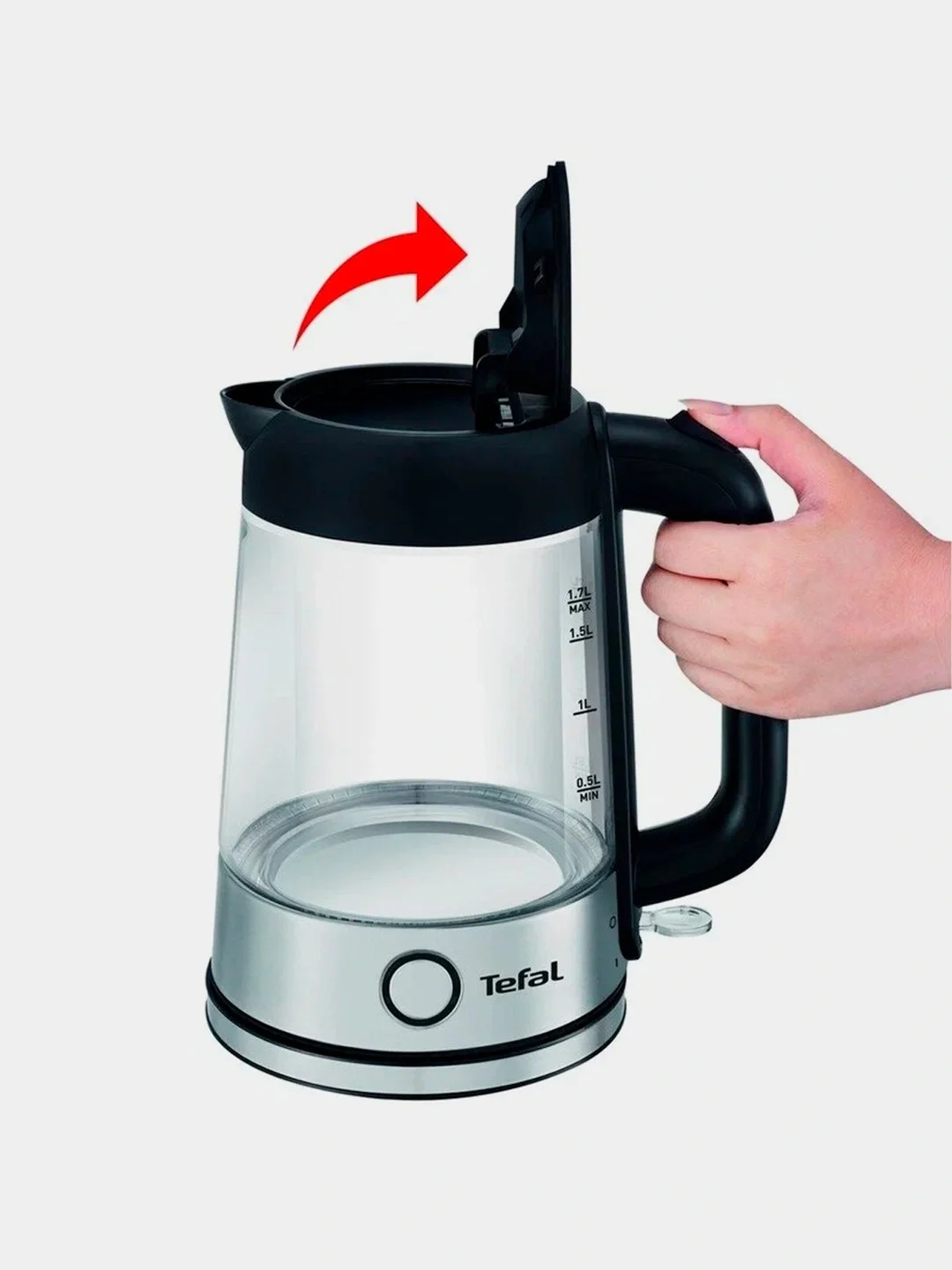 Чайник электрический Tefal KI750D30 1.7 л, 1700 Вт, серебристый/металл