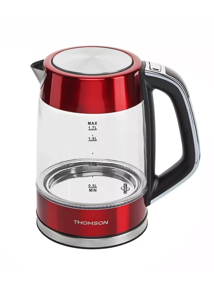 Чайник электрический Thomson K20ES-2001 GLASS 1.7L RED
