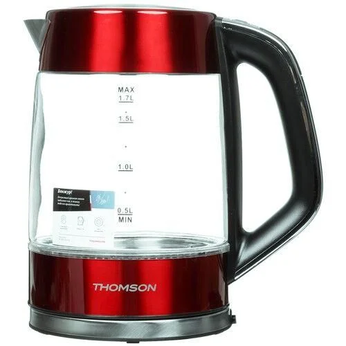 Чайник электрический Thomson K20ES-2001 GLASS 1.7L RED