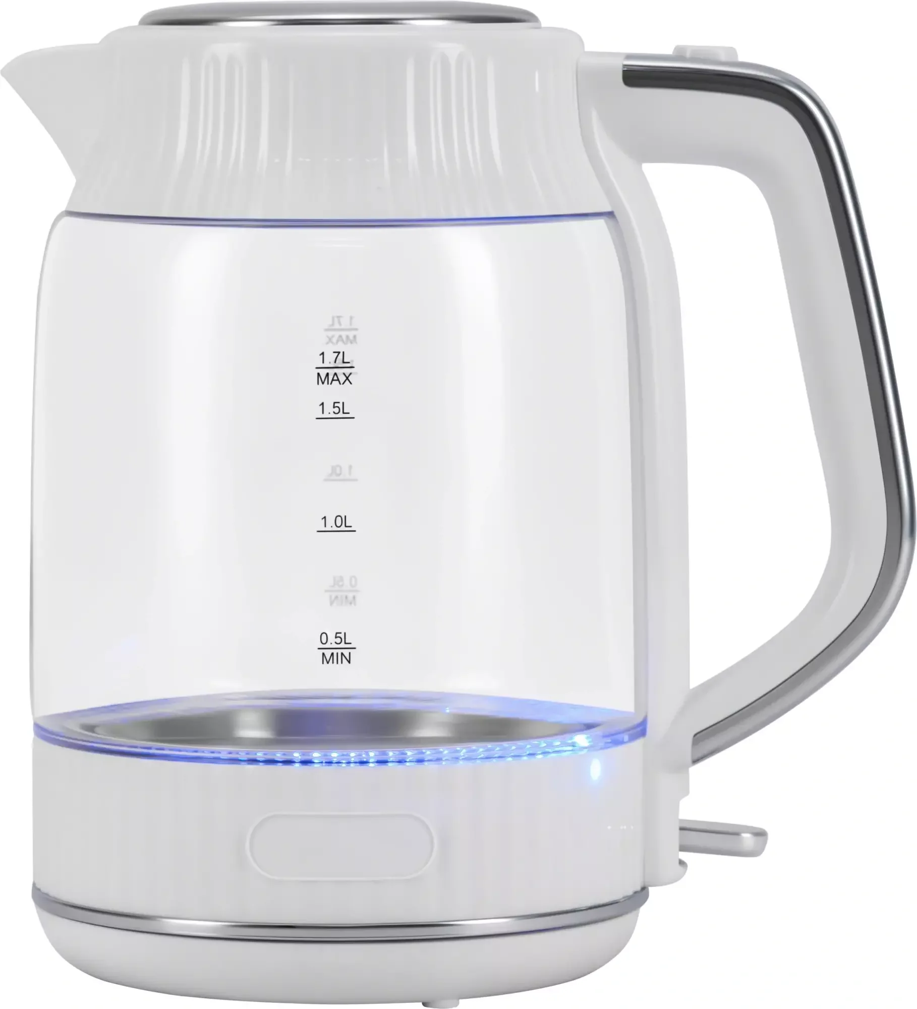 Чайник электрический Vitek VT-WK1059 1.7л. 2200Вт белый корпус: стекло/пластик