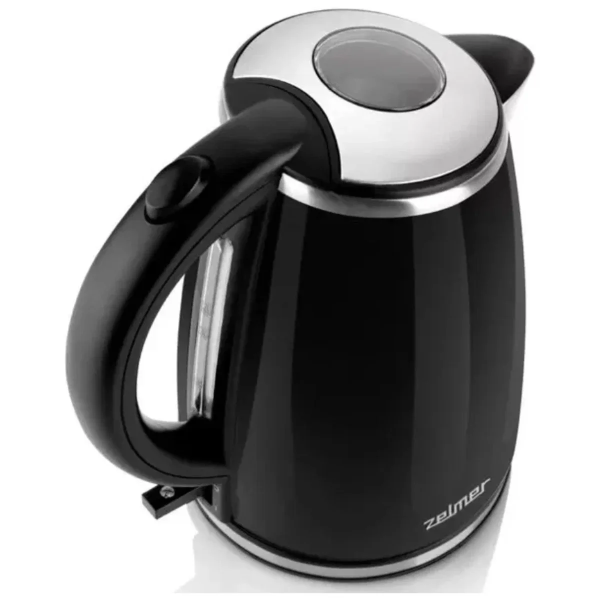 Чайник электрический Zelmer ZCK1274B 1.7 л, 2200 Вт, черный корпус: металл