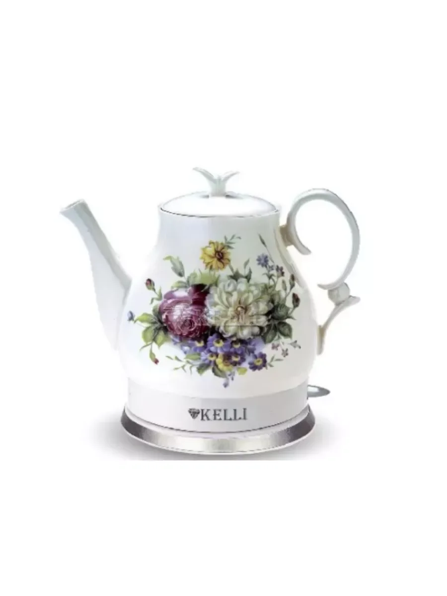 Чайник электрический керамика Kelli KL-1432, 2400 Вт, 1.7 л