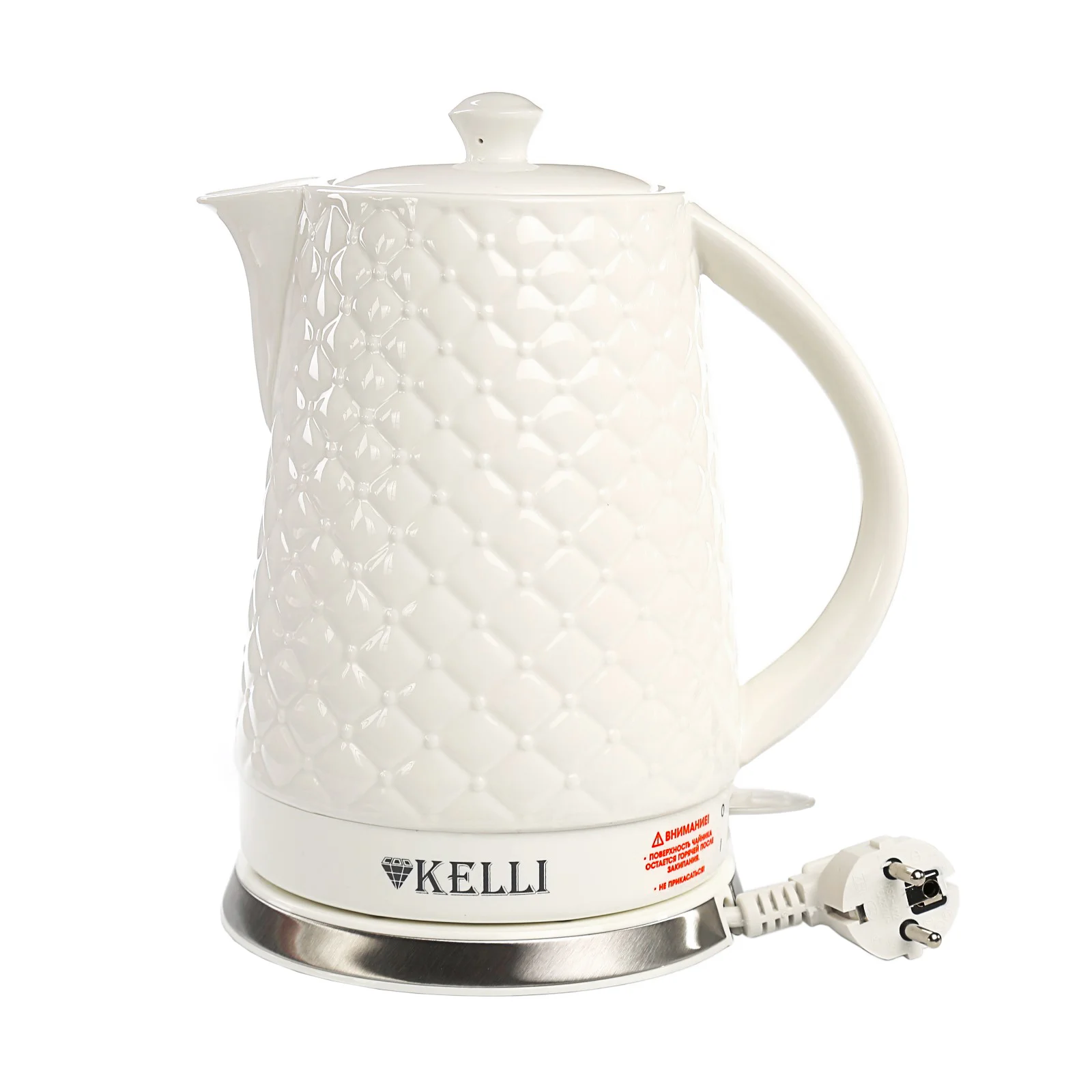 Чайник электрический керамический Kelli KL-1340,Объем: 1.8 л