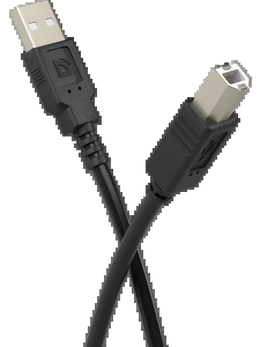 Defender Кабель USB 2.0 (AM) - USB 2.0 (BM), 30AWG, никель, для периферийных устройств (принтеры и другие), чёрный, 3м.