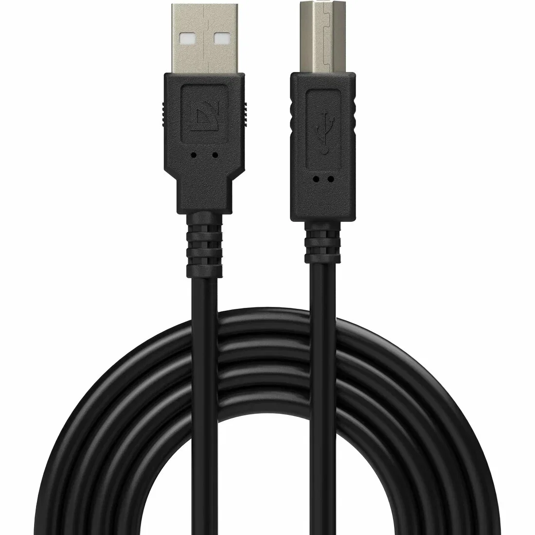 Defender Кабель USB 2.0 (AM) - USB 2.0 (BM), 30AWG, никель, для периферийных устройств (принтеры и другие), чёрный, 5м.