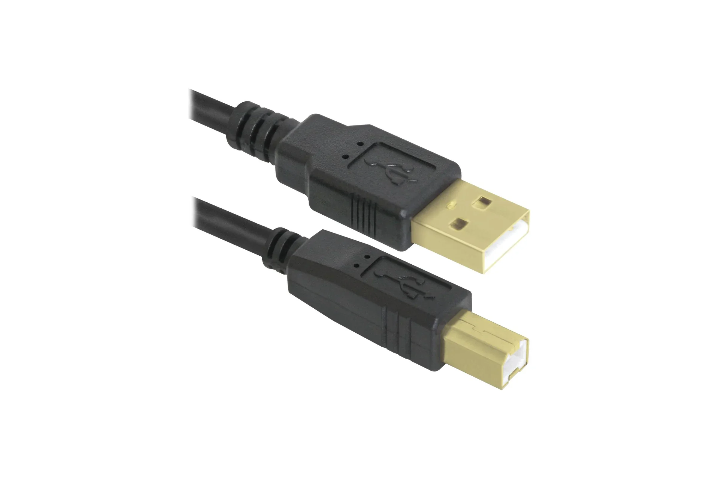 Defender Кабель USB 2.0 (AM) - USB 2.0 (BM), для периферийных устройств (принтеры и другие), чёрный, 3м.