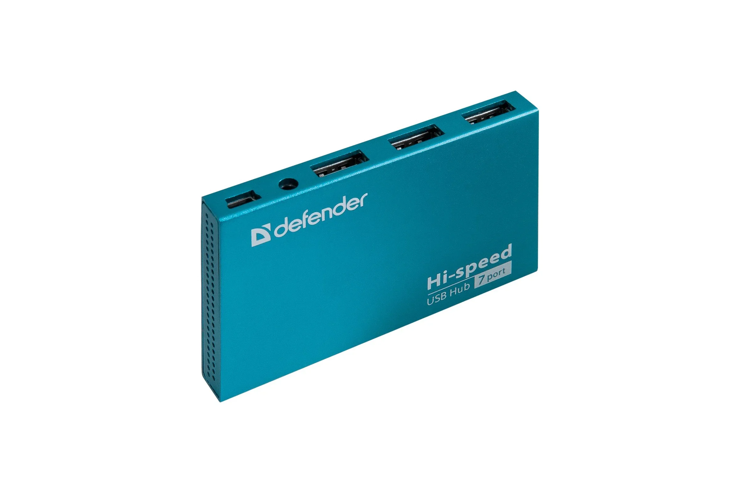 Defender Разветвитель SEPTIMA SLIM USB2.0 - 7 портов, + блок питания DC 5В...2А, + кабель USB 2.0 A(M) - MiniB (M) - 1м