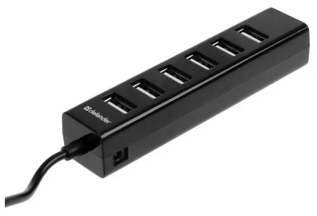 Defender Универсальный USB разветвитель Quadro Swift USB2.0, 7 портов