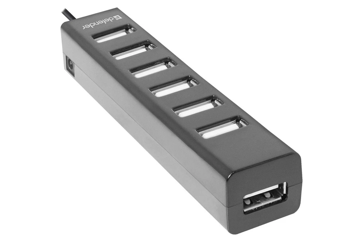 Defender Универсальный USB разветвитель Quadro Swift USB2.0, 7 портов