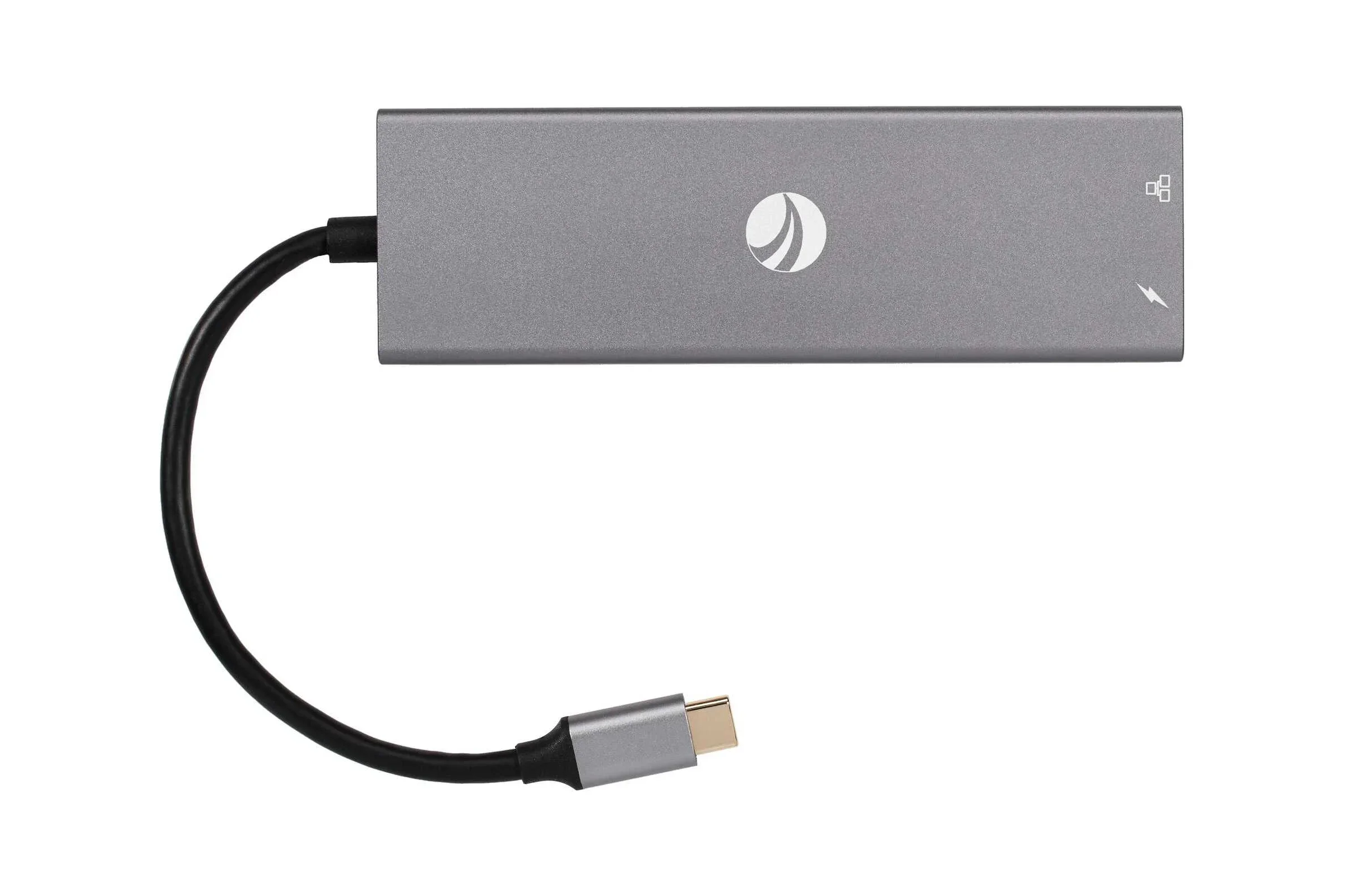 Адаптер Type-Cm --> 6в1 RJ-45+3USB3.0(f) +PD+HDMI1.4 Alum  Shell VCOM <CU459>